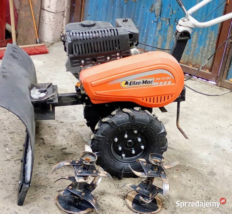 Glebogryzarka z pługiem do śniegu nieuszkodzony