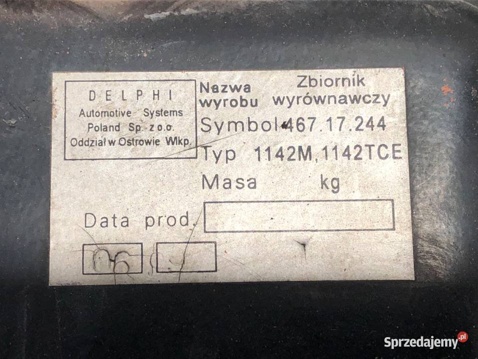 ZBIORNIK WYRÓWNAWCZY PŁYNU CHŁODZĄCEGO STAR Inny podkarpackie