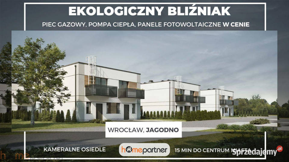 sprzedaży domu bliźniaka Wrocław Konduktorska dachówka