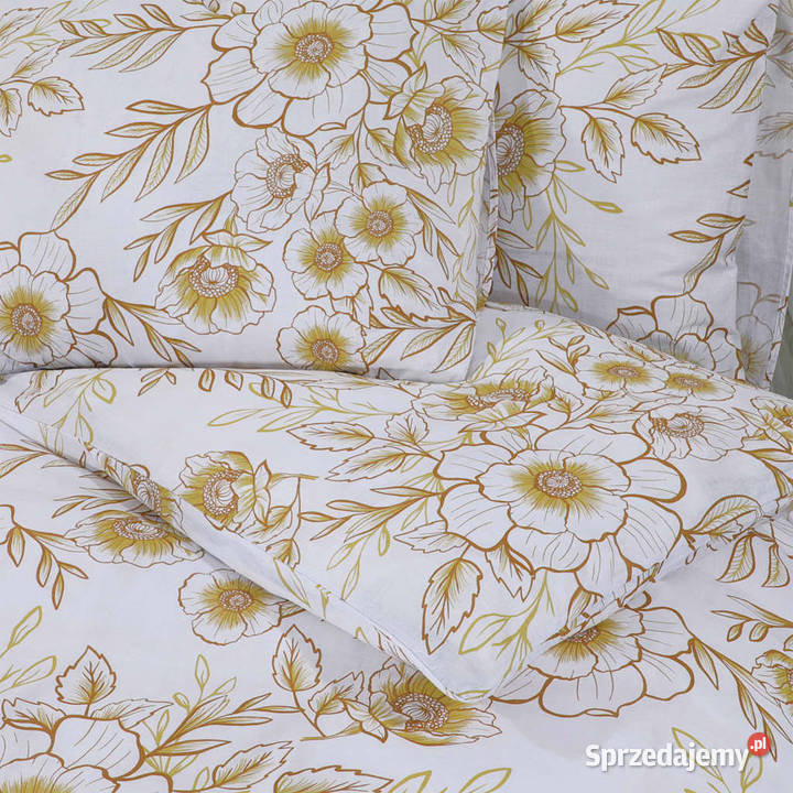 Zestaw pościeli białobrązowy 155x220 bawełna Warszawa