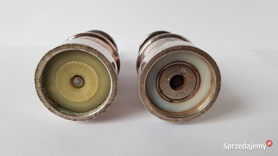 Sygnowana platerowana solniczka i pieprzniczka Dąbrowa Górnicza