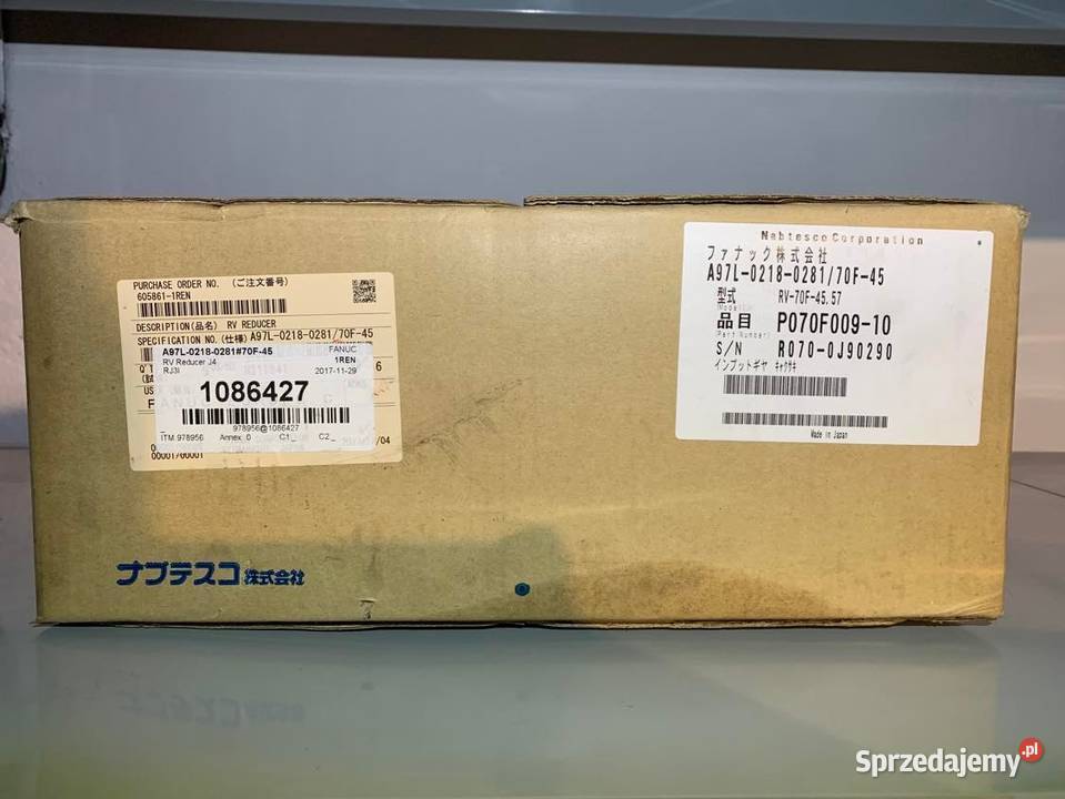 FANUC A97L0218028170F45 RV REDUCER mazowieckie Warszawa