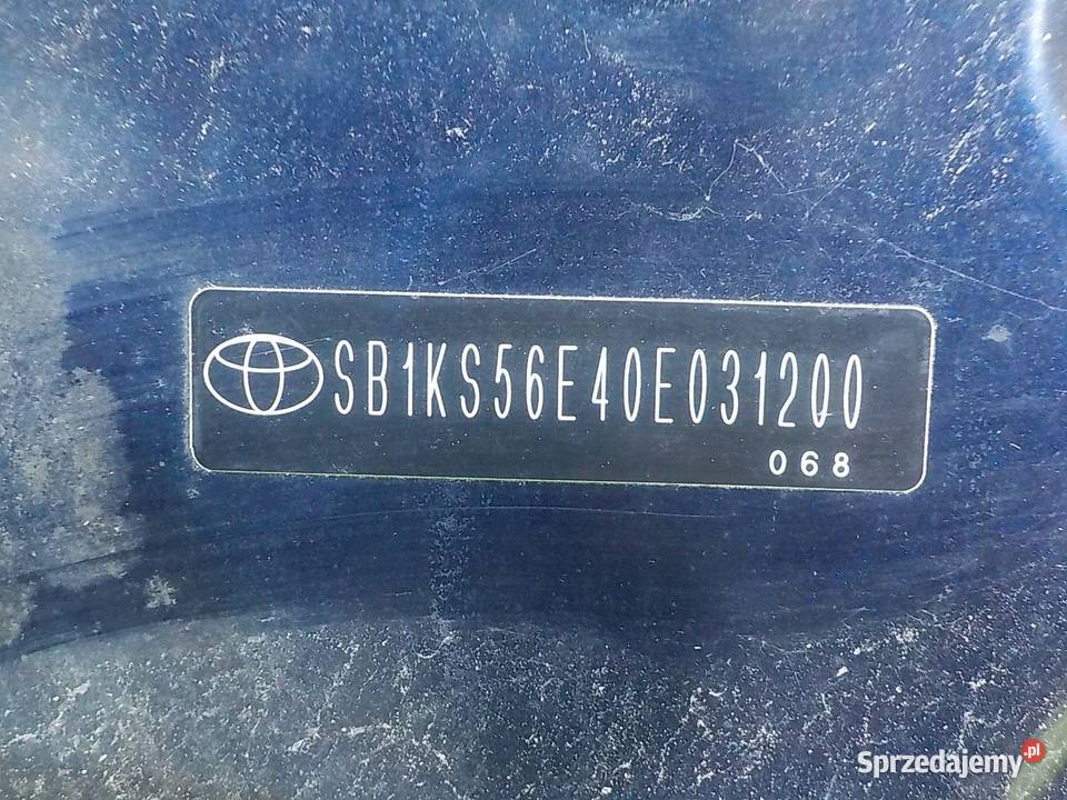 TOYOTA AURIS I LIFT 18 VVTI 11r HB 5D maska osobowe Suków