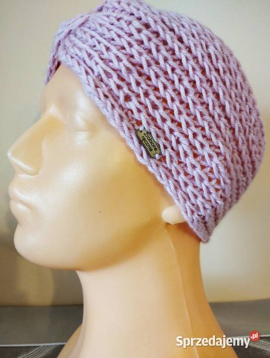 Opaska turban alpaka 35 wełna 75 handmade warmińsko-mazurskie Olsztyn sprzedam