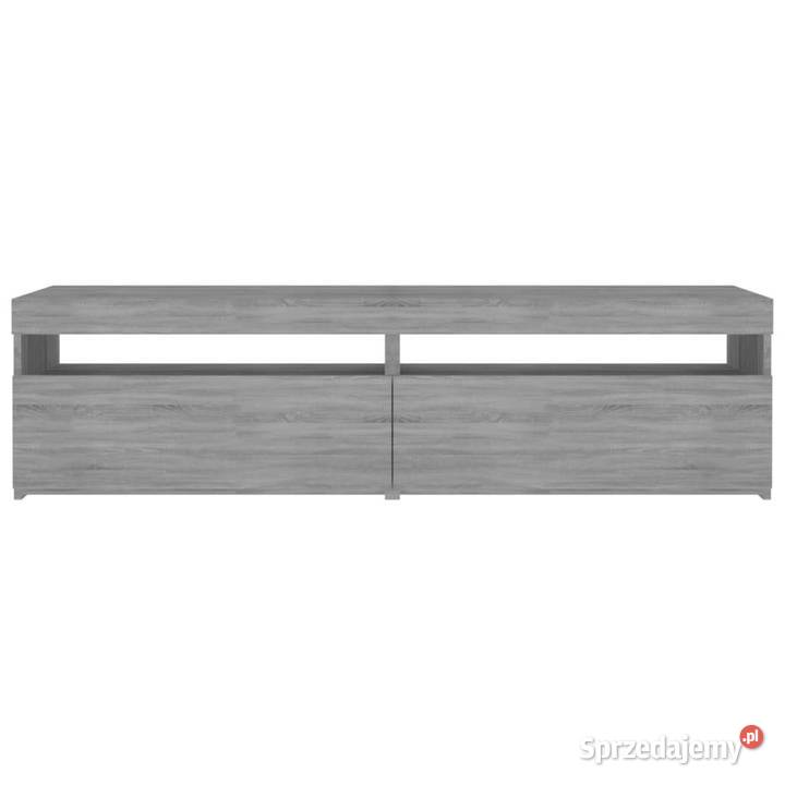 Szafki pod TV z LED 2 szary dąb sonoma 75x35x40 Warszawa