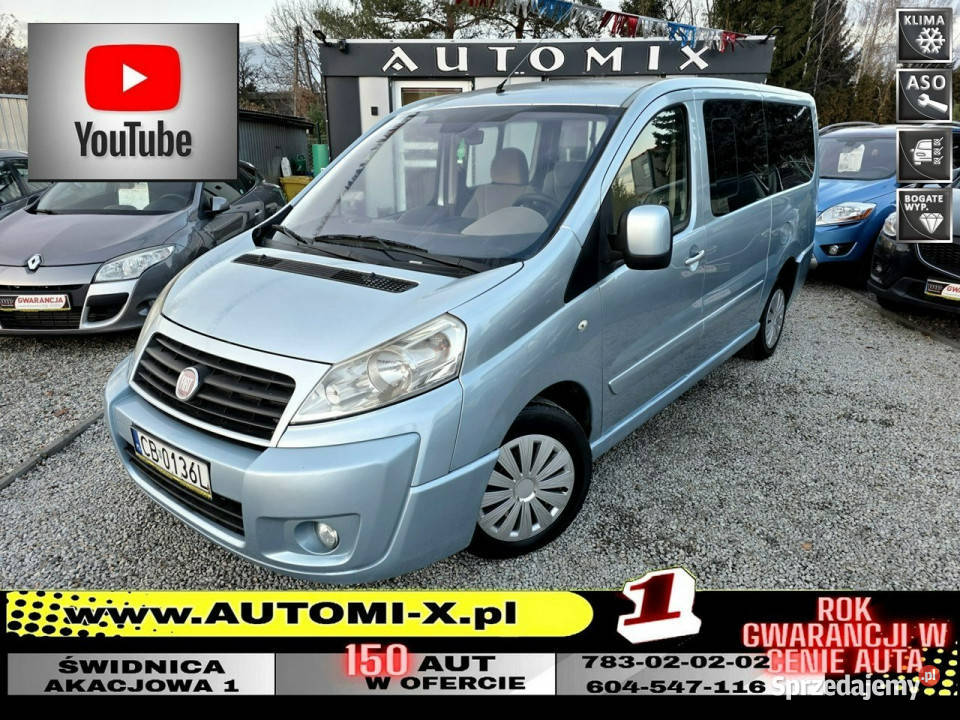 Fiat Scudo LONG20HDI 120PanoramaWelur isofix Świdnica