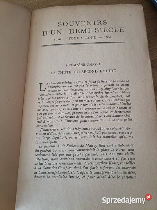 2 Książki Wspomnienia pół wieku JFrancuzki Warszawa