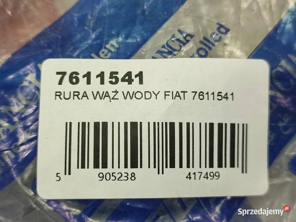RURA WĄŻ WODY FIAT TIPO 19871995 NOWA ORYGINALNA osobowe lubelskie