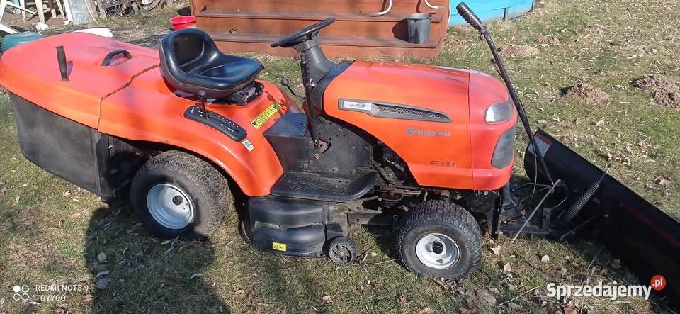 Traktorek kosiarka Husqvarna CT 131 z pługiem Wadowice