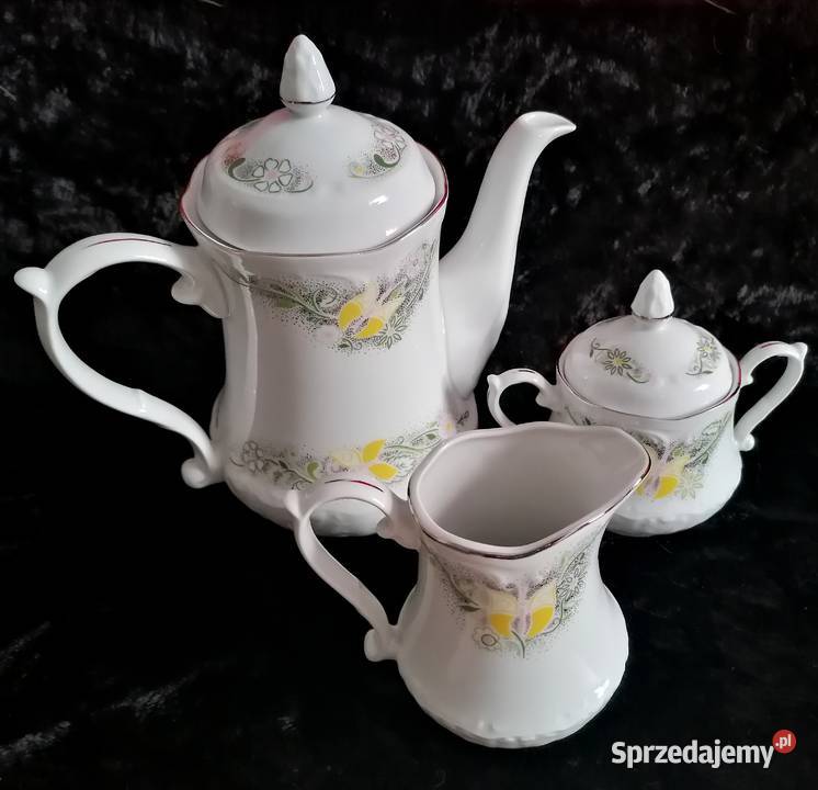 Piękny serwis kawowy z Włocławka stan idealny śląskie Sosnowiec