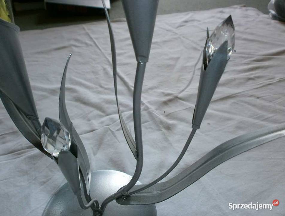 Szkło w Metalu Świecznik ozdobny Liście 2 małopolskie Kraków