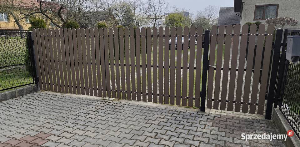 Brama dwuskrzydłowa furtka zawiasy Babice