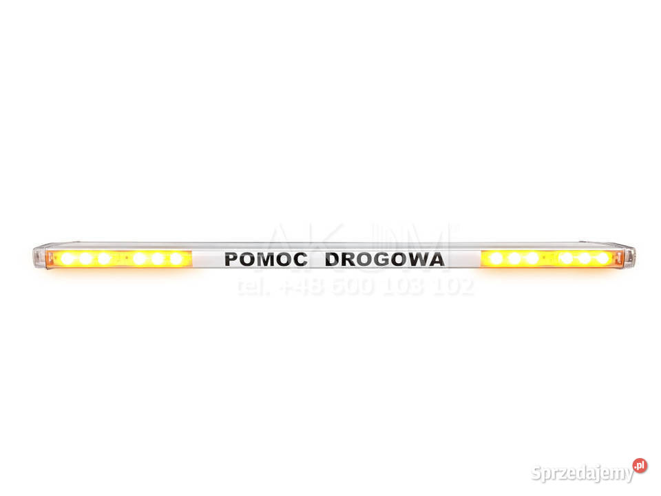 Najmocniejsza BELKA OSTRZEGAWCZA laweta POMOC Oświetlenie kujawsko-pomorskie Kowal