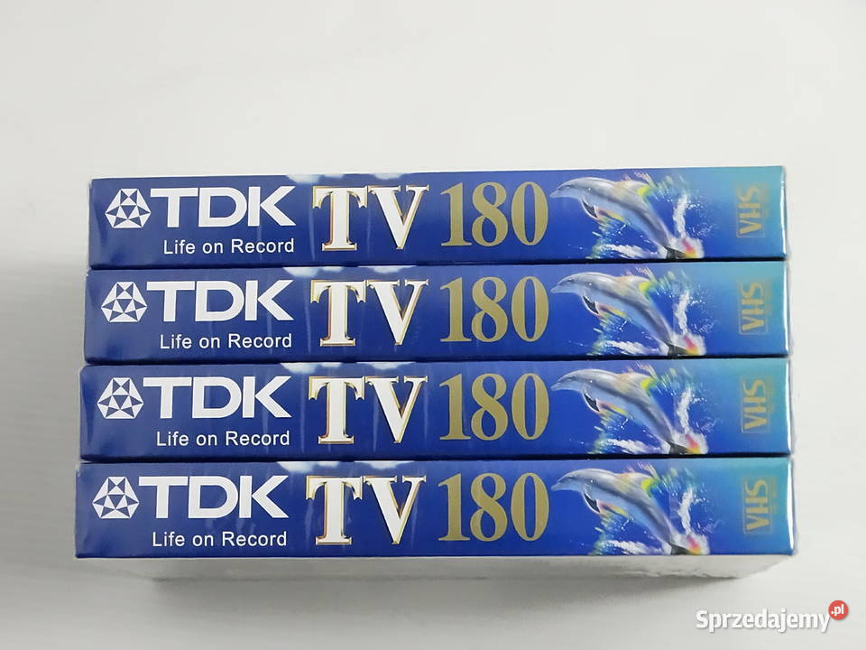 Nowe zafoliowane kasety VHS TDK Life on Record Pozostałe Biłgoraj