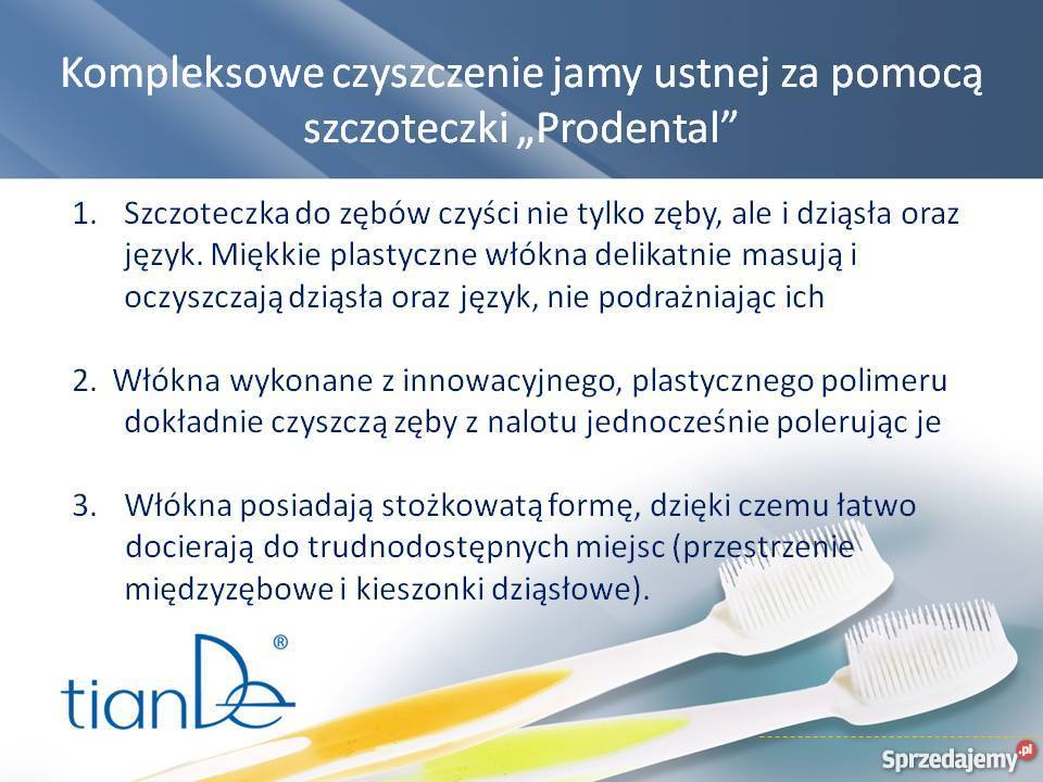 Szczoteczka do zębów Prodental TianDe Kołobrzeg