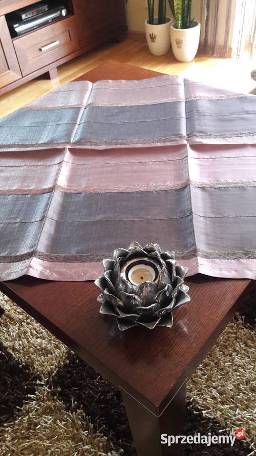 Serweta odcienie fioletu 75x75 bieżnik 25x73 odcienie fioletowego Radom