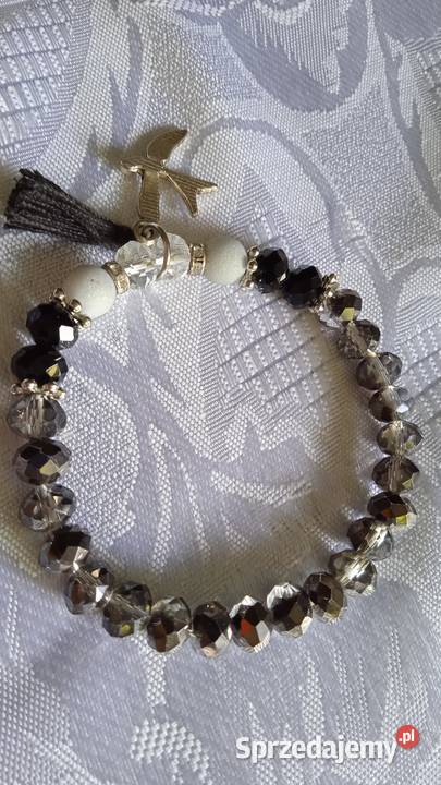 TRZY BRANSOLETY Z FALSETOWANYCH KORALIKÓW Piła