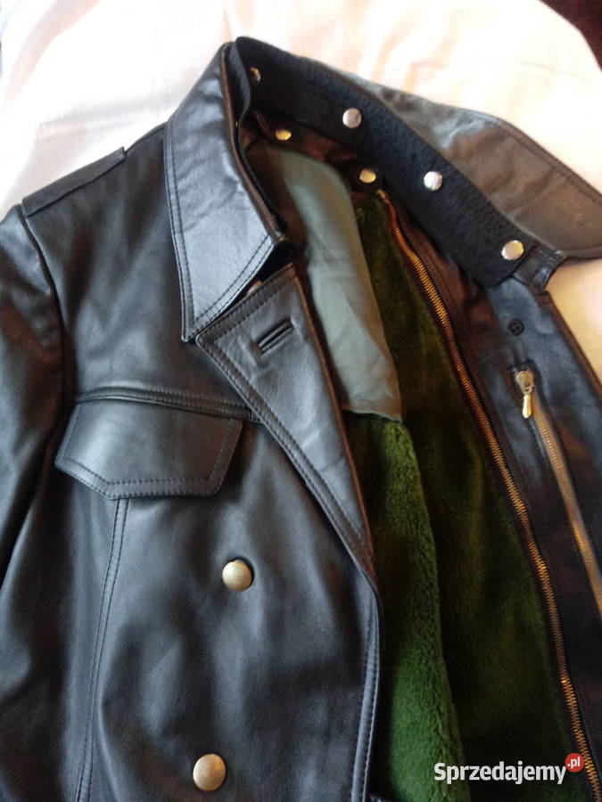 skórzana kurtka policyjna niemiecka męska na Piotrówek sprzedam
