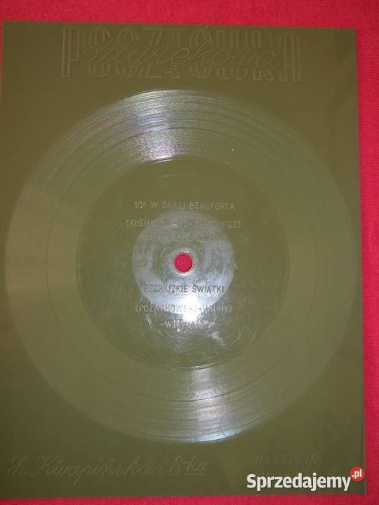 Płyta winylowa pocztówka dźwiękowa Łódź