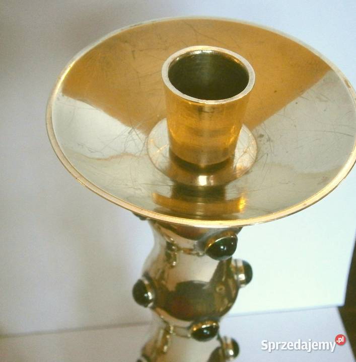 Indyjski świecznik mosiężny Pozostałe Szczytno