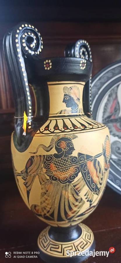 Patera Dekoracja grecka ręcznie zdobiona Replika Gdańsk