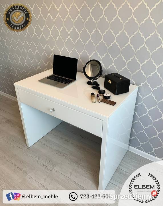Szklana biała toaletka Glamour świętokrzyskie Kielce