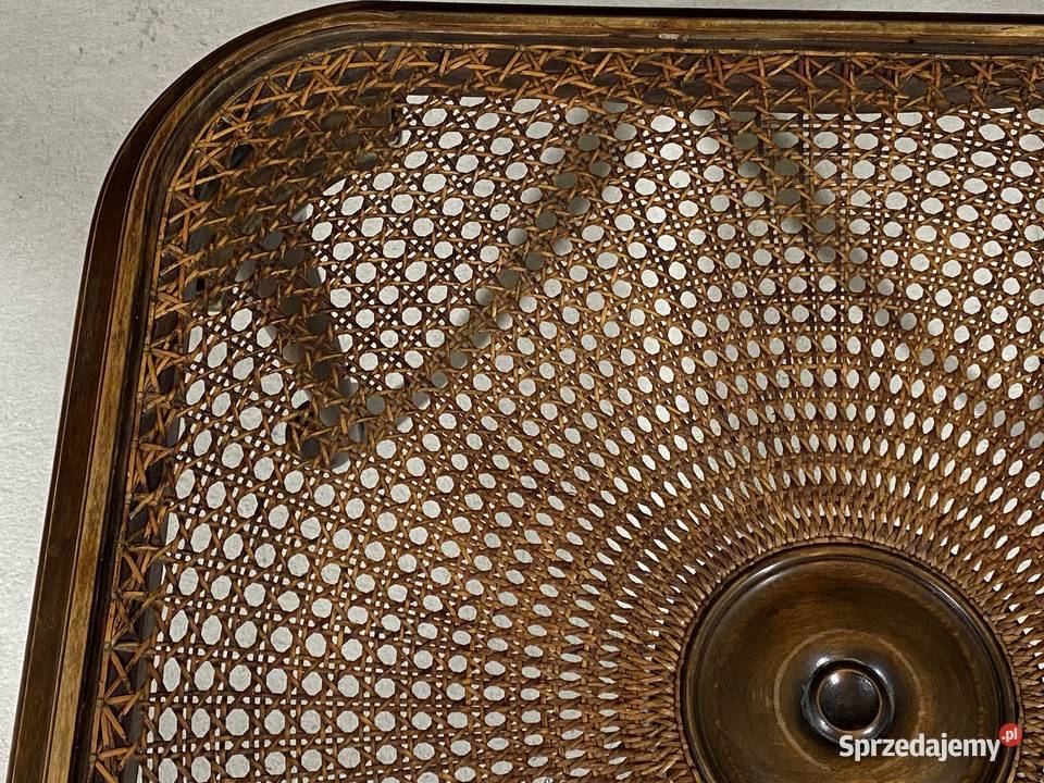 Stolik kawowy ludwikowski z rafią orzech Gryfice