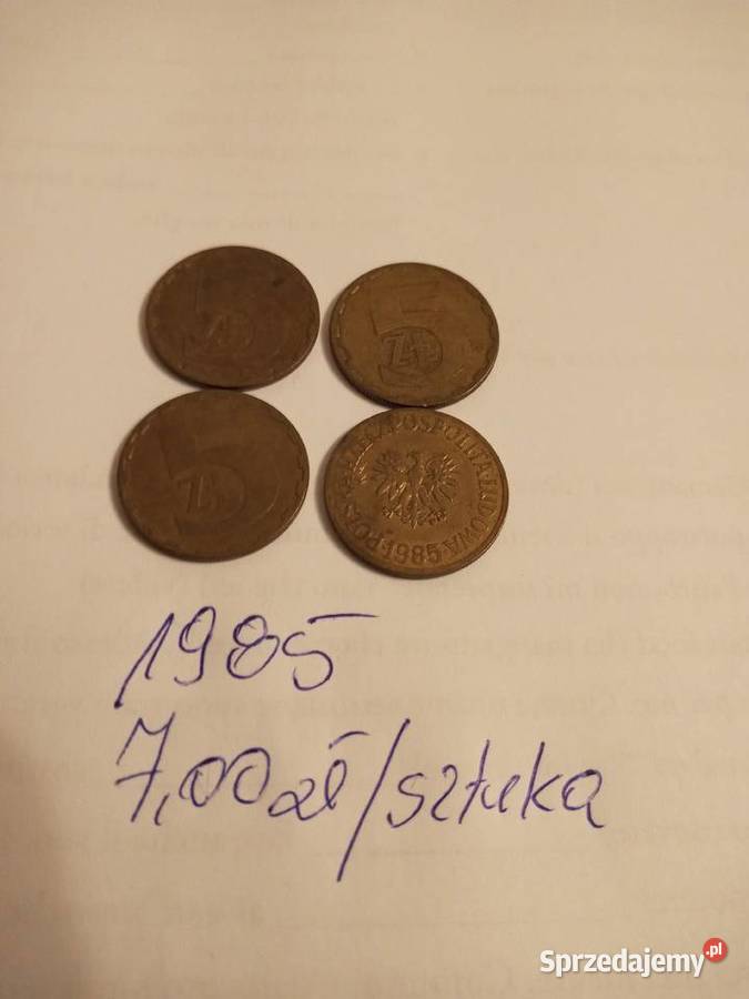 Monety PRL 5 Numizmatyka Szczecinek