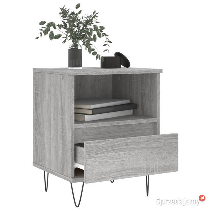 Szafka nocna szary dąb sonoma 40x35x50 WM830632