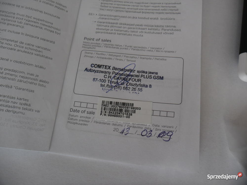 HTC Winows Phone 8S czarnobiały bez blokady Telefony komórkowe Toruń