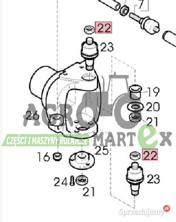 6000104485 3665332M1 NAKRĘTKA M22 CLAAS Wichrów