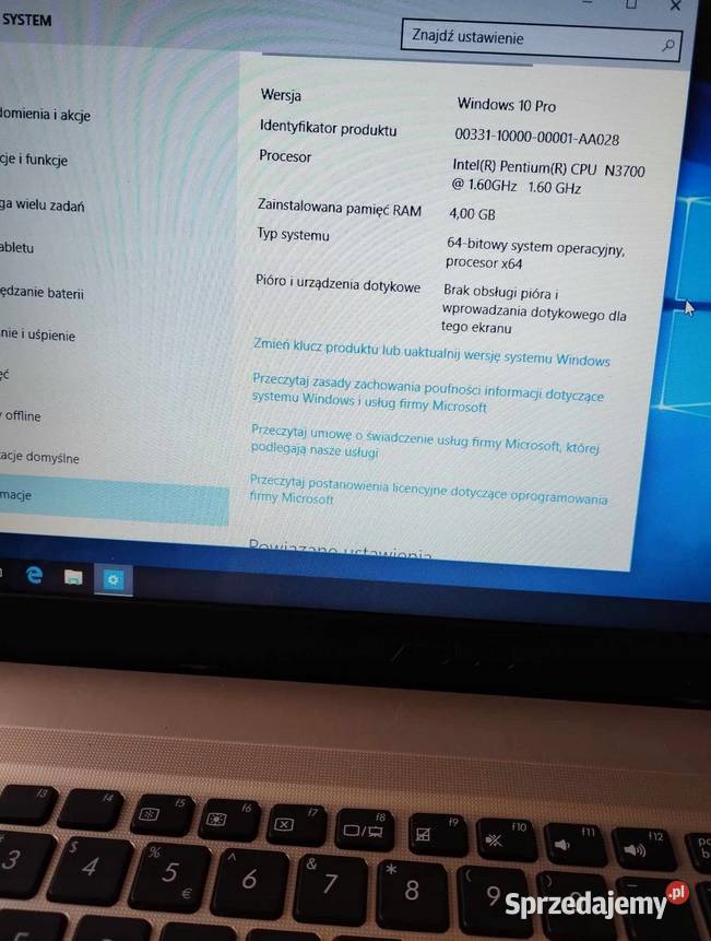 Laptop Asus R540S 156 Intel Pentium 4 GB 500 GB Inowrocław