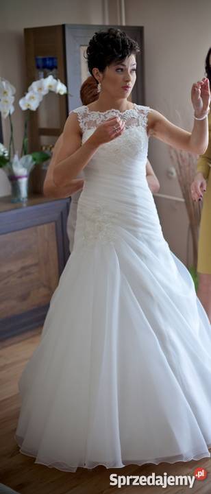 ANGELINA ms moda suknia ślubna 2014 koronka kolo Ożarów