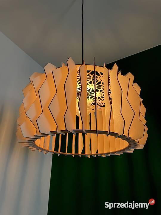 Abażur drewniany lampa dekoracyjna Mira małopolskie sprzedam