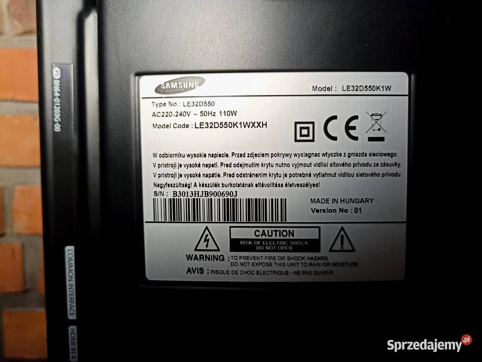 Telewizor 32 Full HD SAMSUNG LCD LE32D550K1WXXH Kraków