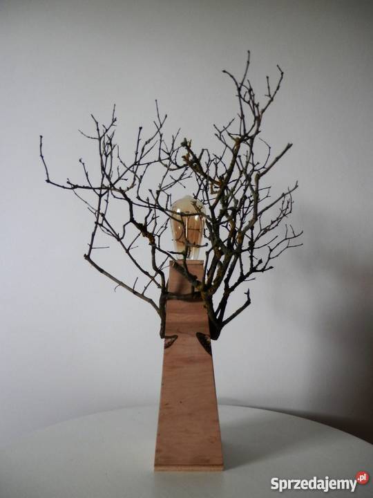 Lampa drewniana ręcznie wykonana JELEŃ Oświetlenie Szczecinek