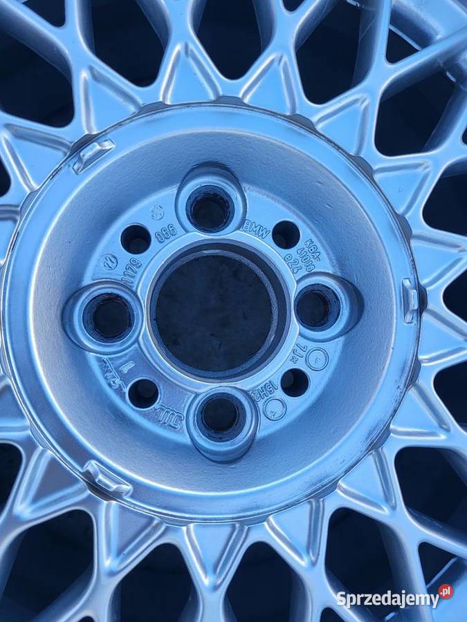 BMW E30 FELGI ALUMINIOWE BBS RZ STYLING 5 15 Średnica 15" podkarpackie