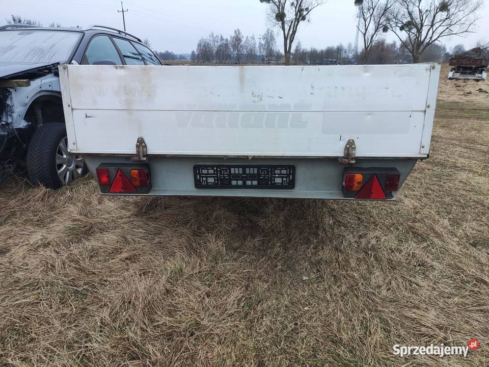 Przyczepa platforma burtowa dwuosiowa 2000 dmc burtowe Sędziszów Małopolski