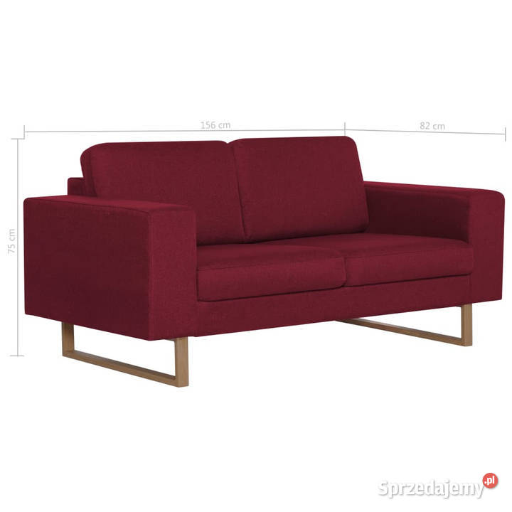 Sofa 2osobowa tapicerowana tkaniną kolor mazowieckie Warszawa