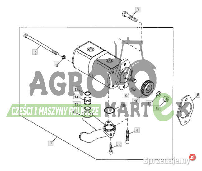 SJ11665 RE73947 POMPA HYDR 60CCM JD Pozostałe Wichrów