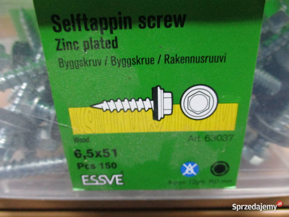 Essve wkręt budowlany 65x51 art 63037 gwint A Mogilno
