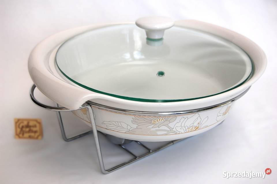 Naczynie żaroodporne ceramiczne ze stelażem Lublin