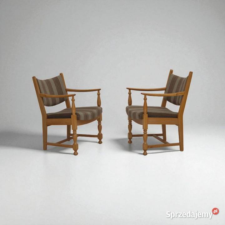 Lata 70 para skandynawskich foteli wełna meblowa Poznań