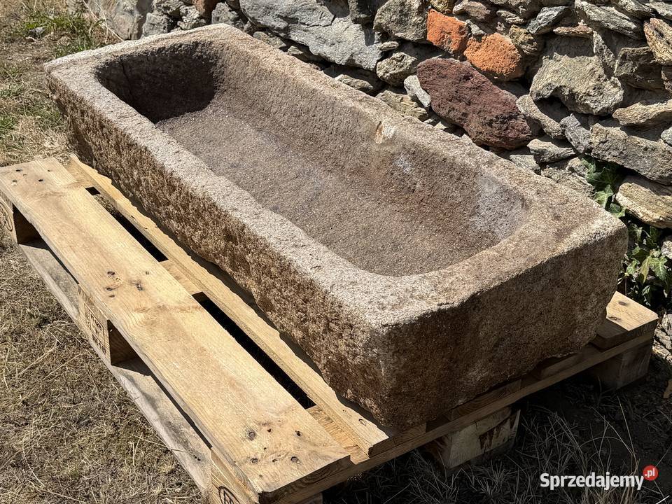 STARE KORYTO KAMIENNE GRANIT 126 DONICA KWIETNIK Pozostałe Bielawa