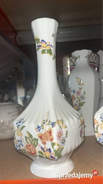 Wazon z motylami Porcelana Aynsley Cottage Gdańsk