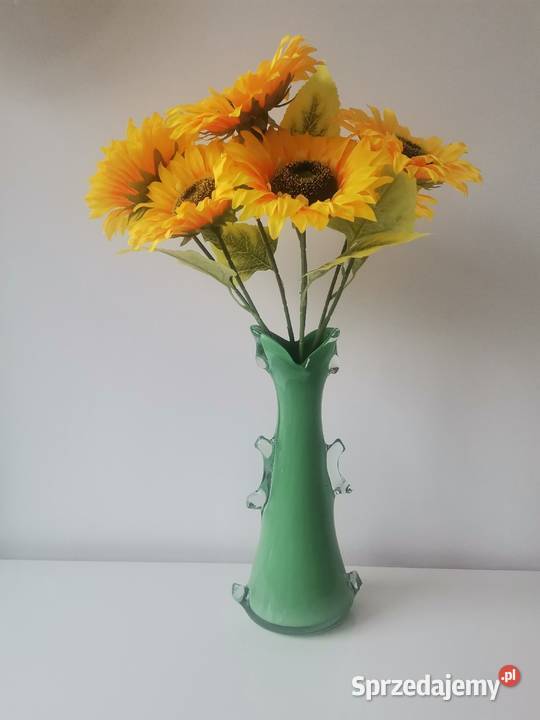 Stary zielony wazon Płetwa Rekina huta Tarnowiec śląskie Katowice sprzedam