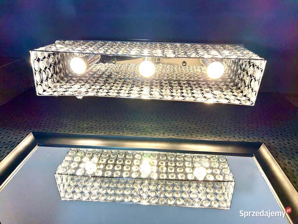 Lampa kryształowy żyrandol diament 3 w stylu Warszawa