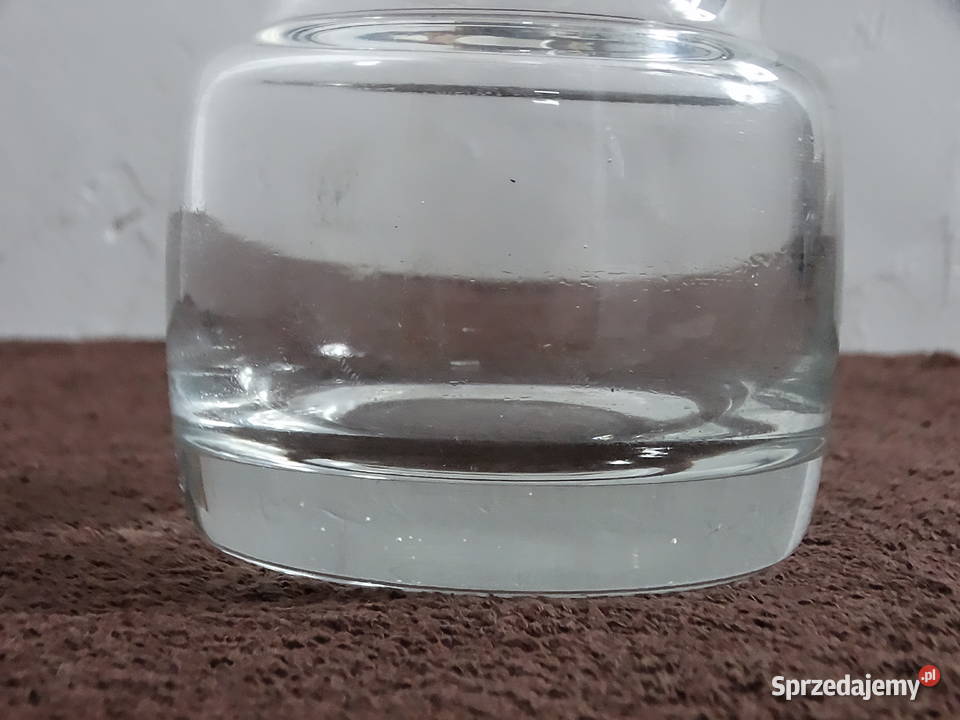 Stylowy Wazon z Grubego Szkła Solidny i Biłgoraj