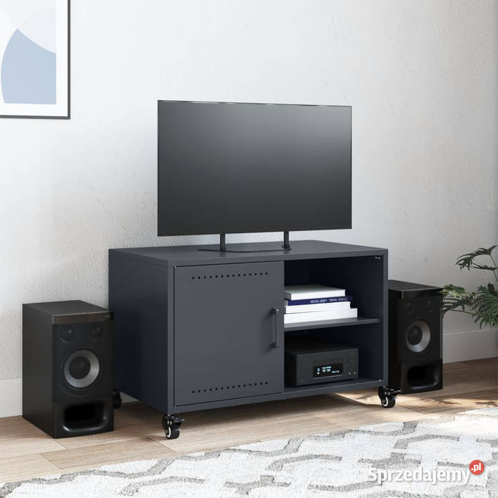 Szafka RTV antracytowa 68x39x435 stal WM846670 RTV Warszawa