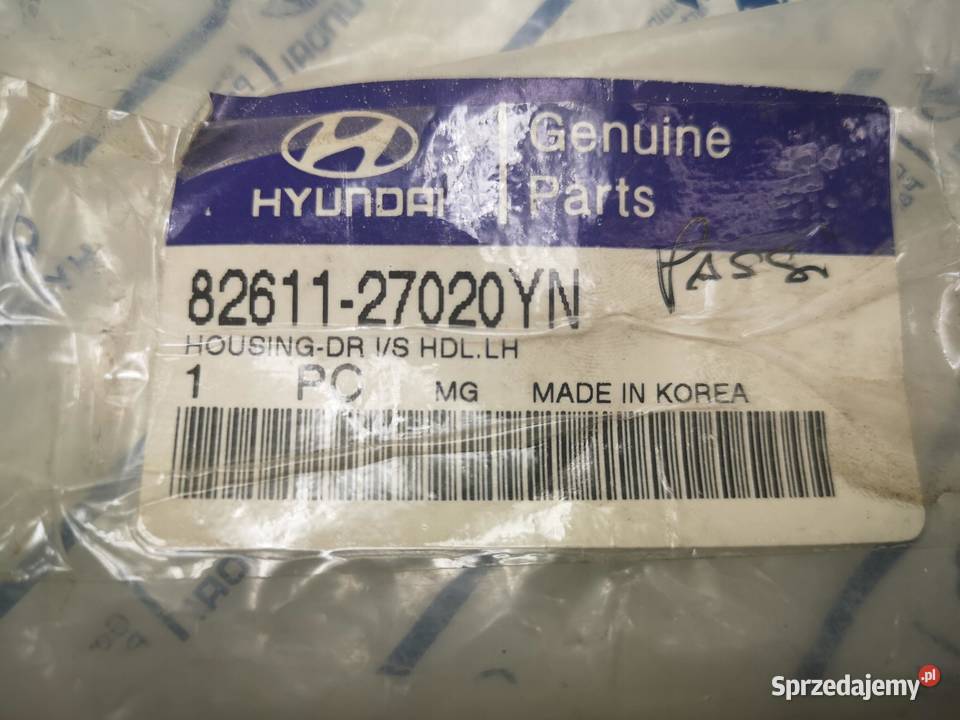 OBUDOWA KLAMKI WEW LEWY PRZÓD HYUNDAI TIBURON